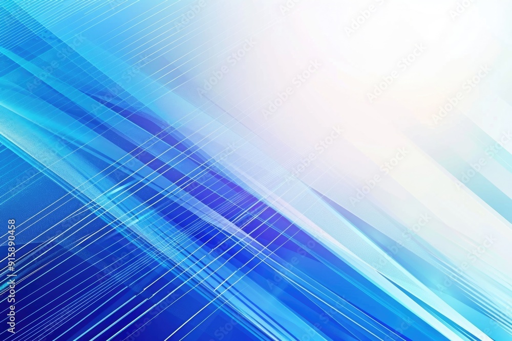 Aufkleber a unique blue and white abstract design featuring lines and shapes