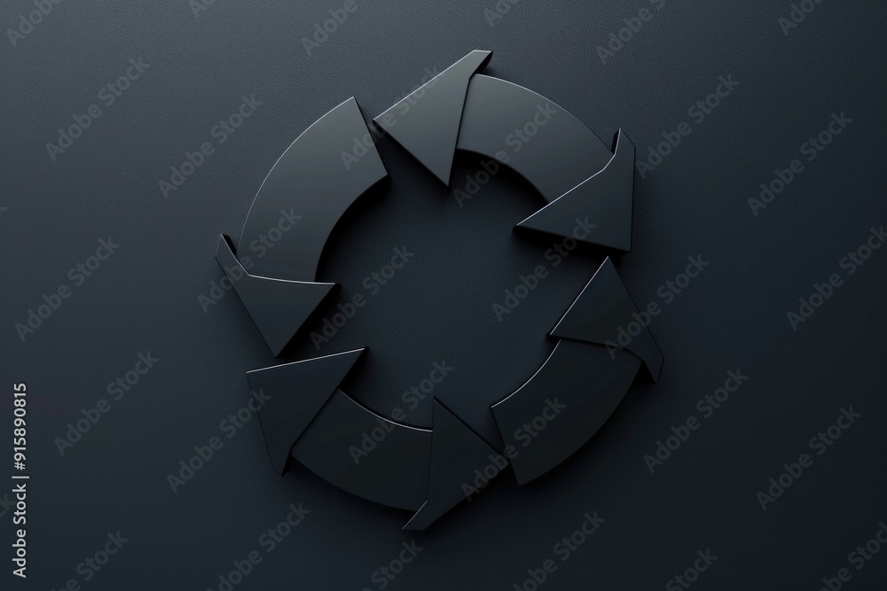 Poster a small black object sits on a dark surface
