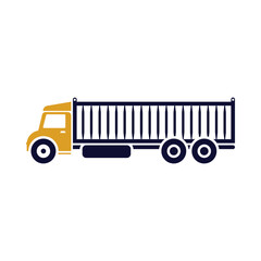 truck, container truck, load truck, power truck, heavy truck, long truck icon