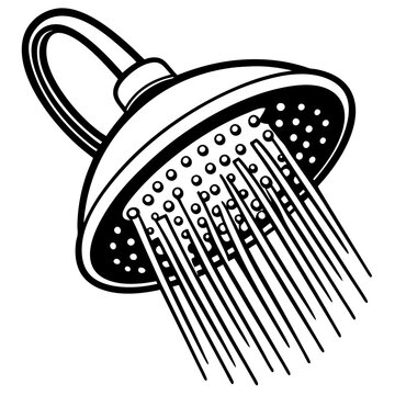 recommend clip art: Water saving shower head  vector