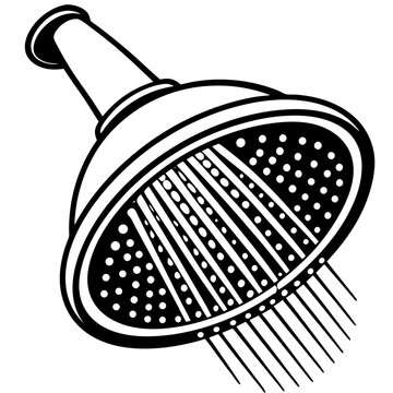 recommend clip art: Water saving shower head  vector