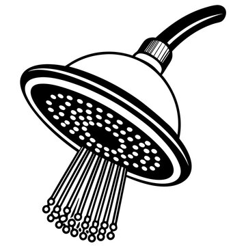 recommend clip art: Water saving shower head  vector