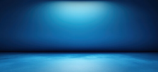 blue background, abstract wall studio room, can be used to present your product