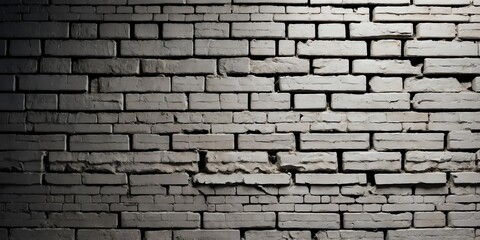 Obraz premium white brick wall with grungy texture for background