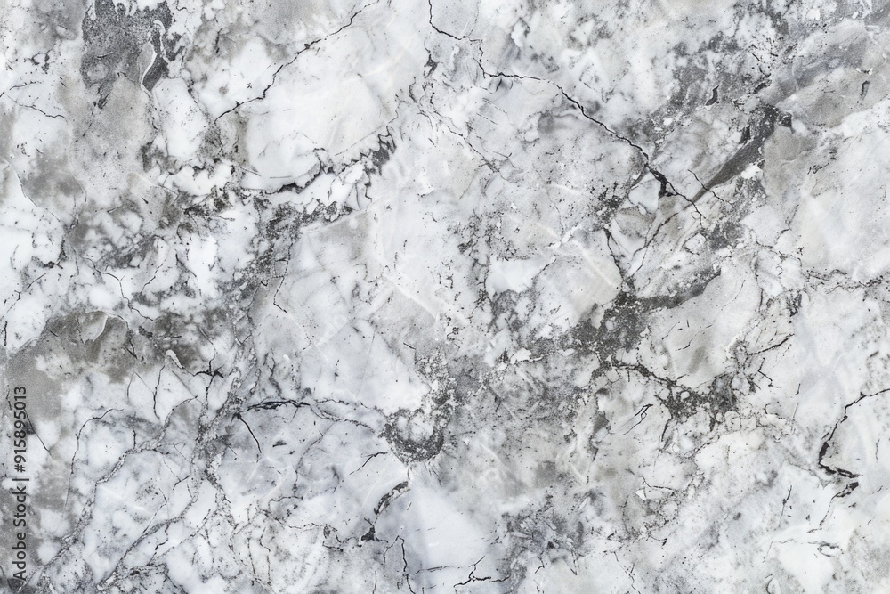 Poster A detailed view of a white marble surface with subtle texture and reflection
