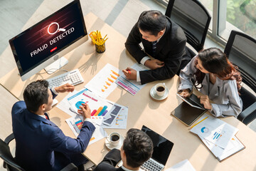 Cyber security software show alert of cyber attack for protection snugly. Danger from virus,...