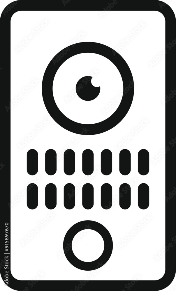 Poster modern video intercom system is enhancing security and providing convenient access control