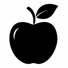 Best apple  vector, Silhouette, illustration.