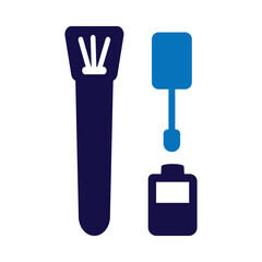 cosmetics, cosmetic, brush, face brush, lipistic, make up set icon