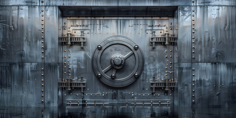 bank vault door locker safety security concept created design