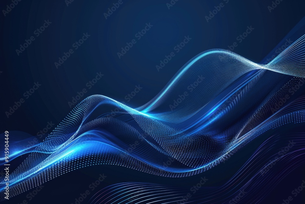 Aufkleber A dark blue background with wavy lines, great for use in design projects or as a texture