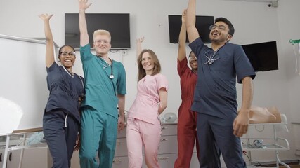 First aid training session at the clinic with medical staff participating
