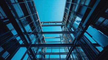 Obraz premium Modern Glass Building Architecture