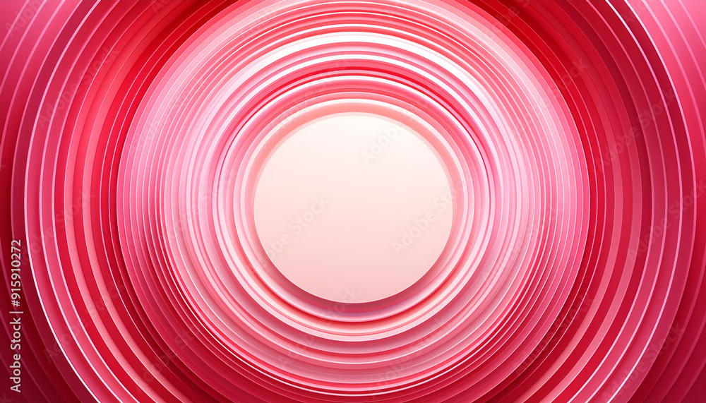 Aufkleber abstract circular patterns in shades of red with a central light area