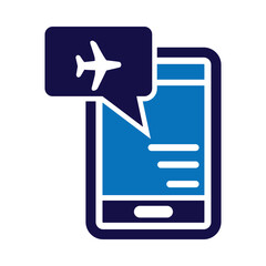 mobile, check, flight, check-in, online, mobile online flight check-in icon