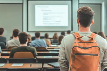 Obraz premium Inclusive Classroom Interaction: High School Students Engaged in a Lesson, Close Up