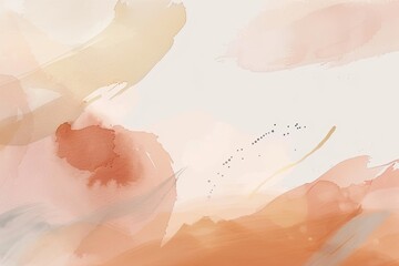 Fototapeta premium Elegant peach and beige watercolor background for marketing materials and digital content in 2024