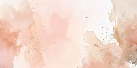 Fototapeta premium Sophisticated beige and peach watercolor background for modern design projects