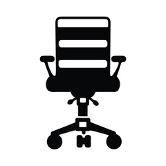 chair, wheel chair, office chair, office chair on wheels icon