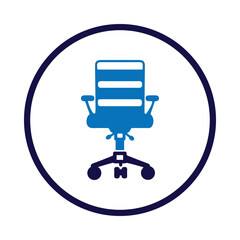 chair, wheel chair, office chair, office chair on wheels icon