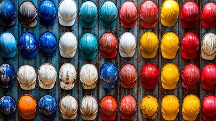 big set work helmet concept for labor day in usa