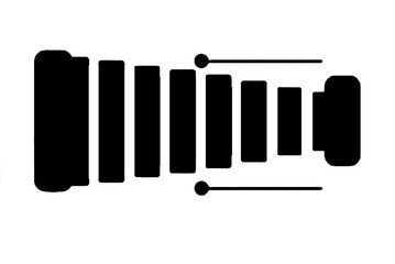 silhouette trumpet wind musical piano jazz orchestra play music vector image black