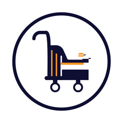 pushchair, carriage, infant car, pram icon