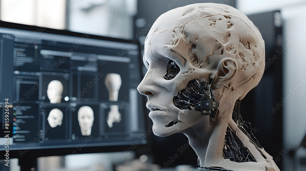 Poster 3d modeling making on artificial intelligence paves the way for live modeling with hands-on interact