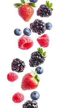 Falling Mixed Berries