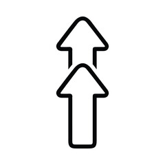arrow, sign, up arrow, side arrow, side up sign icon