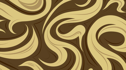 Circles, Shapes, Waves, Brown Floral, Abstract Image, Texture, Pattern Background, Wallpaper, Smartphone Cover and Screen, Cell Phone, Computer, Laptop, 9:16 and 16:9 Format
