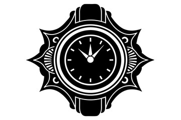 
Hand watch silhouette vector, classic hand wrist watch icon

