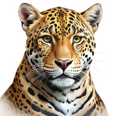 Obraz premium Jaguar head isolated on transparent background