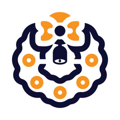 christmas decoration, ornament, wreath, wreath greeting holly christmas xmas decoration ornament symbol icon