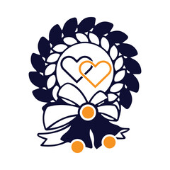 christmas decoration, ornament, wreath, wreath greeting holly christmas xmas decoration ornament symbol icon