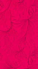 Fototapeta premium Circles, Shapes, Waves, Pink Floral Objects, Abstract Image, Texture, Pattern Background, Wallpaper, Smartphone Cover and Screen, Cell Phone, Computer, Laptop, 9:16 and 16:9 Format