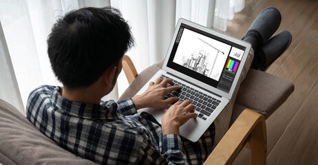 Architectural design modish software application for architect business and professional designer