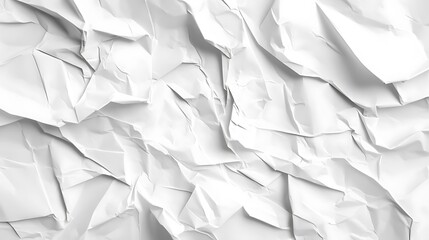 Obraz premium Vintage Paper Texture: White Crumpled Poster Background