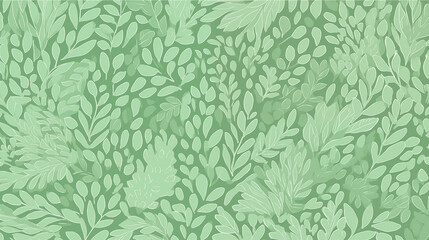 Fototapeta premium Circles, Shapes, Waves, Green Floral Objects, Abstract Image, Texture, Pattern Background, Wallpaper, Smartphone Cover and Screen, Cell Phone, Computer, Laptop, 9:16 and 16:9 Format