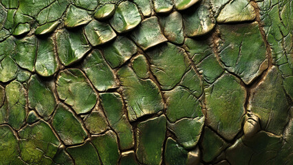 Close-Up of Dinosaur Skin Texture