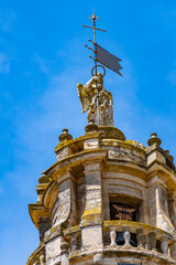 Bell tower of Mosque-Cathedral of Cordoba (Mezquita-Catedral de Cordoba), also known as Great Mosque (from 785) of Cordoba or Mezquita, monuments of Moorish architecture. Andalusia, Cordoba, Spain.