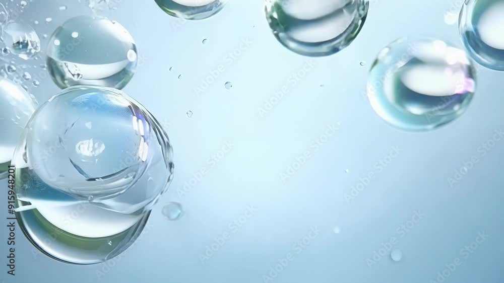 Poster A timelapse video showcasing the changing formations of soap bubbles as they move through the air creating a constantly evolving and dynamic scene.