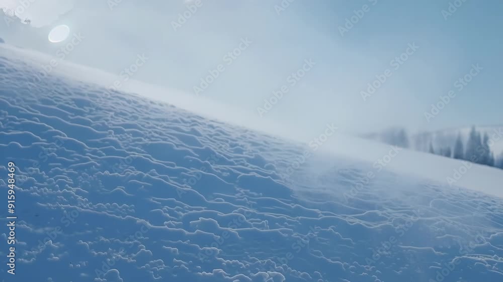 Poster the breath vapor lingers in the air slowly dissipating into the cold creating a serene and peaceful 