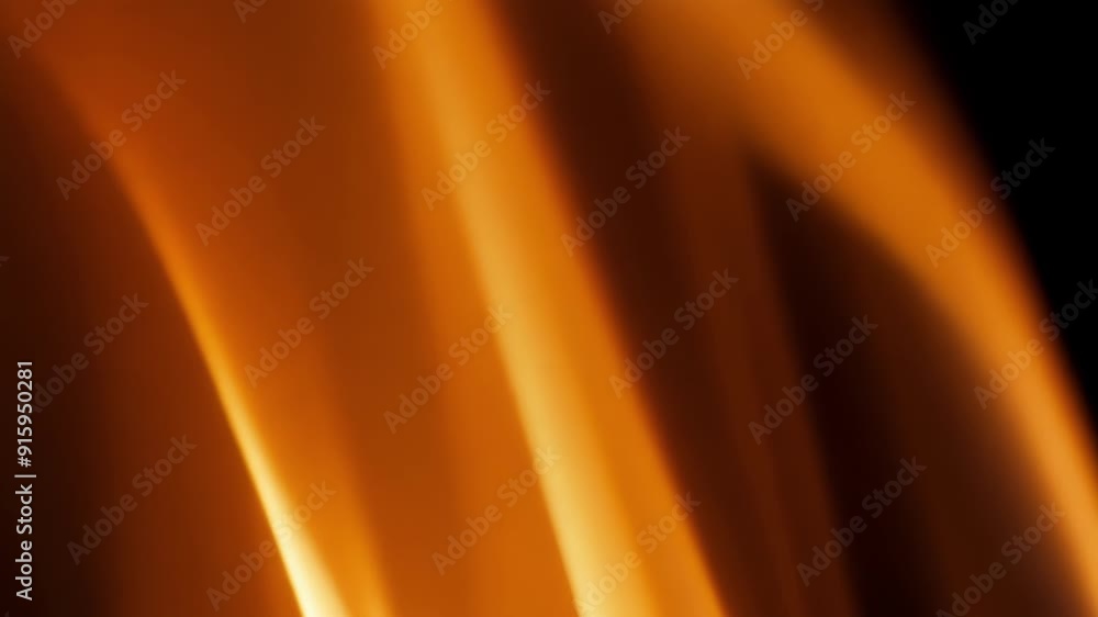 Poster Extreme closeup shot of a flickering candle flame revealing the intricate patterns and shapes within the everchanging ribbon of fire.