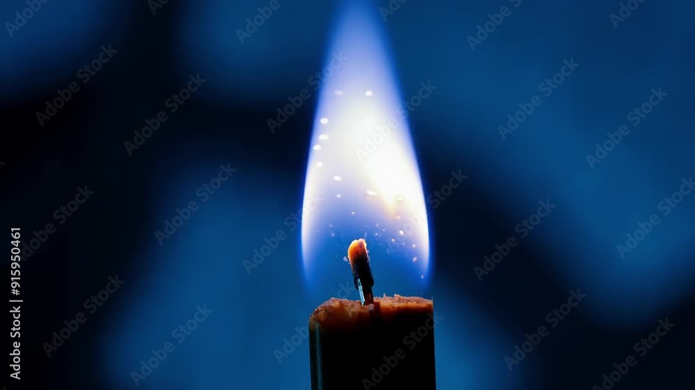 Poster with a satisfying crackling sound the tip of the match quickly transforms into a bright blue flame i