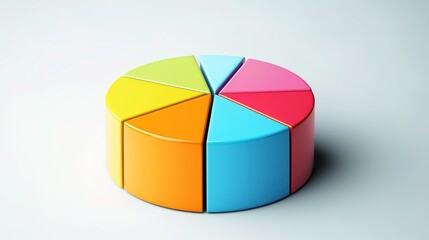 Obraz premium Comprehensive Pie Chart Illustrating Earnings Percentages for Business Analysis and Financial Growth