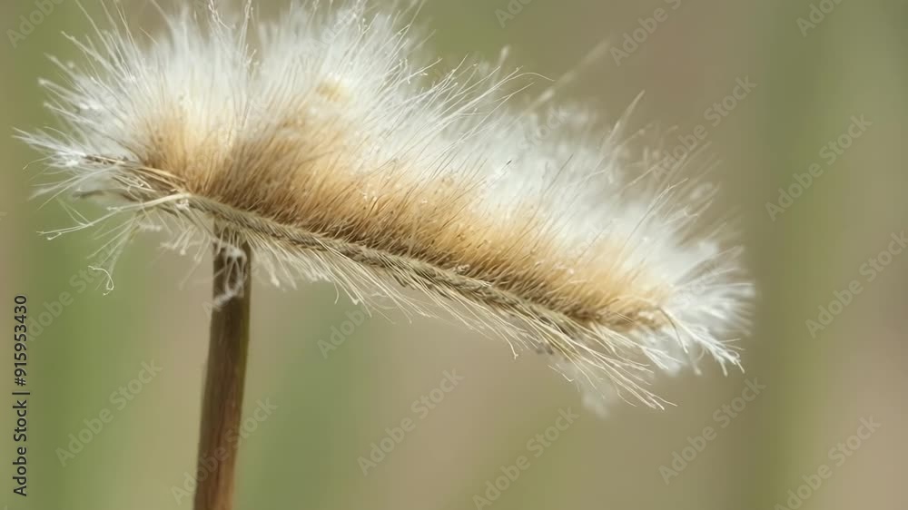 Leinwandbilder in extreme closeup the individual seeds of a grass seed head can be seen each one resembling a tiny 