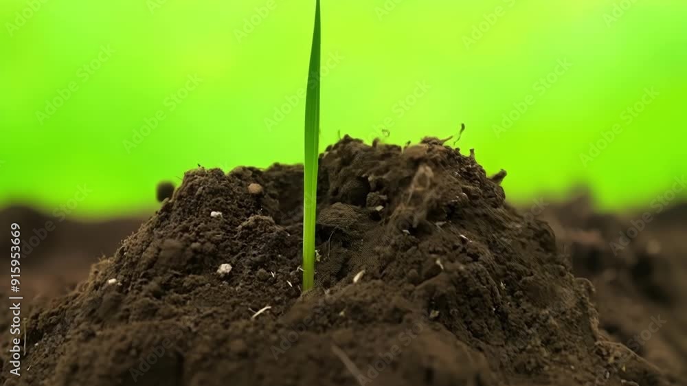 Poster A of grass roots reaching towards the surface of the earth almost ready to break through.