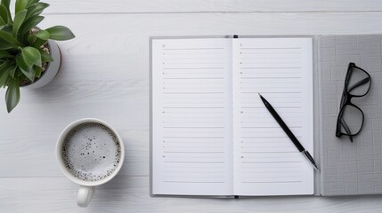 Well-Organized Weekly Planner with Highlighted Dates and Memo Spaces for Efficient Scheduling