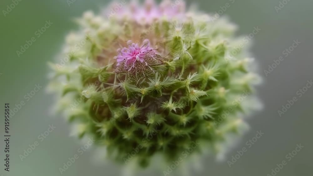 Poster A single bud bursting with potential its tightly packed layers creating a perfect sphere.